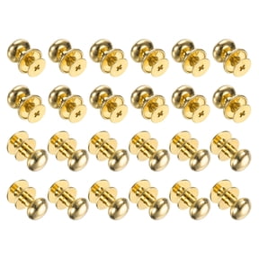 24pcs 0.38'' x 0.4'' Mini Round Knobs, Small Drawer Pulls, Cabinet Knobs Handles Pulls, Gold