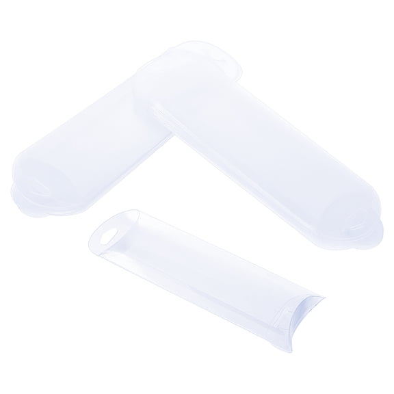 24pcs 0.85x6.2x2.5inch Clear Plastic Pillow Box Chocolate Gift Box for Wedding Party Favors