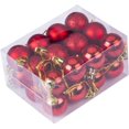 thumbnail image 1 of 24pcs 1.18" Small Christmas Ball Ornaments Shatterproof Christmas Decorations Tree Balls for Holiday Wedding Party Decoration, Tree Ornaments Hooks Included (Orange, 3cm/1.18"), 1 of 6
