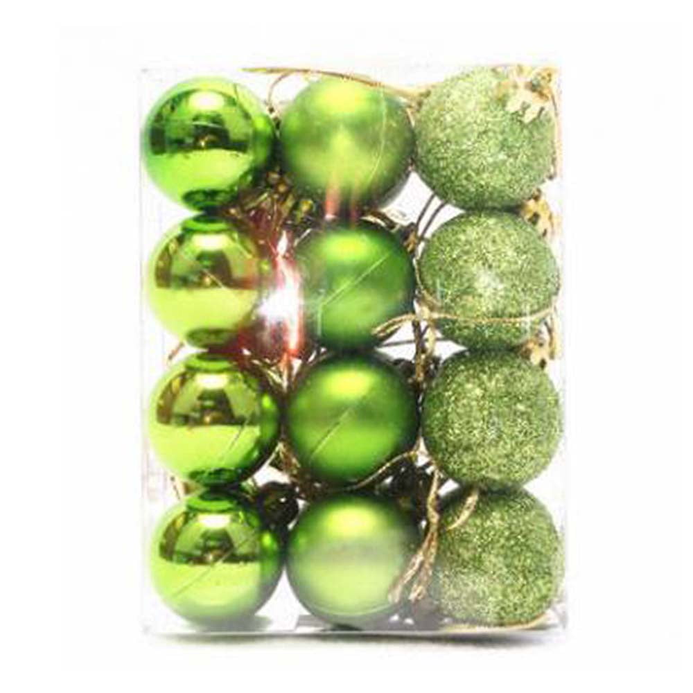24pcs 1.18inch Small Christmas Ball Ornaments Christmas Decorations