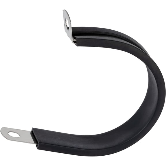 24pcs 1.5 Inch Stainless Steel Cable Clamp, Rubber Cushioned Insulated Clamp, Metal Clamp, Tube Holder for Tube, Pipe or Wire Cord Installation (1.5 Inch)