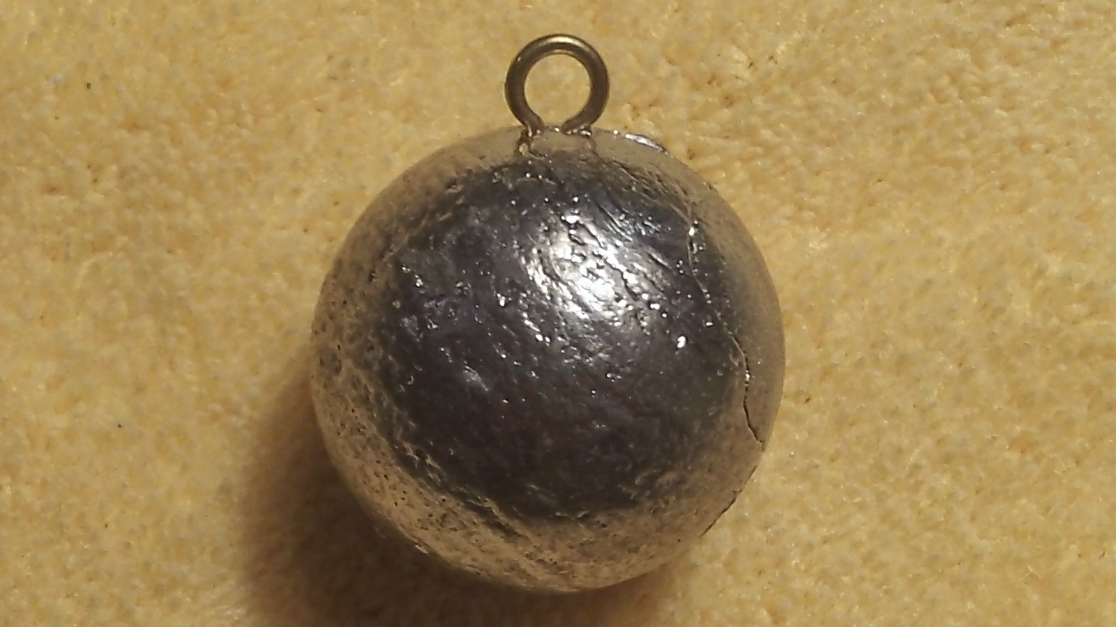 3 Plombs De Pêche Type Cannon Ball 10 Oz - Œil Inox - Faits Main - USA