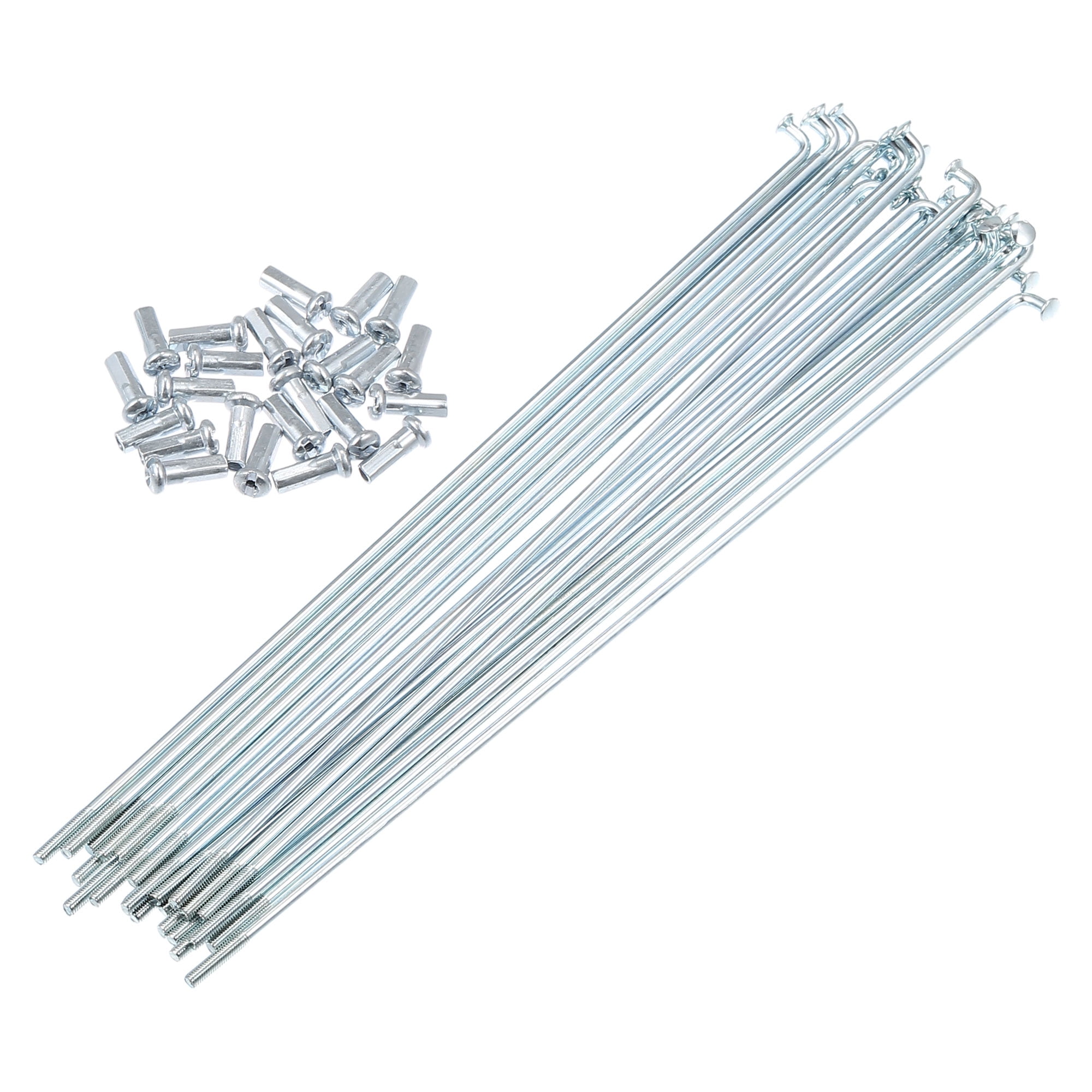 24pcs 13G J Bend Bicycle Galvanized Spokes 188mm 7.40" Cycle Spokes