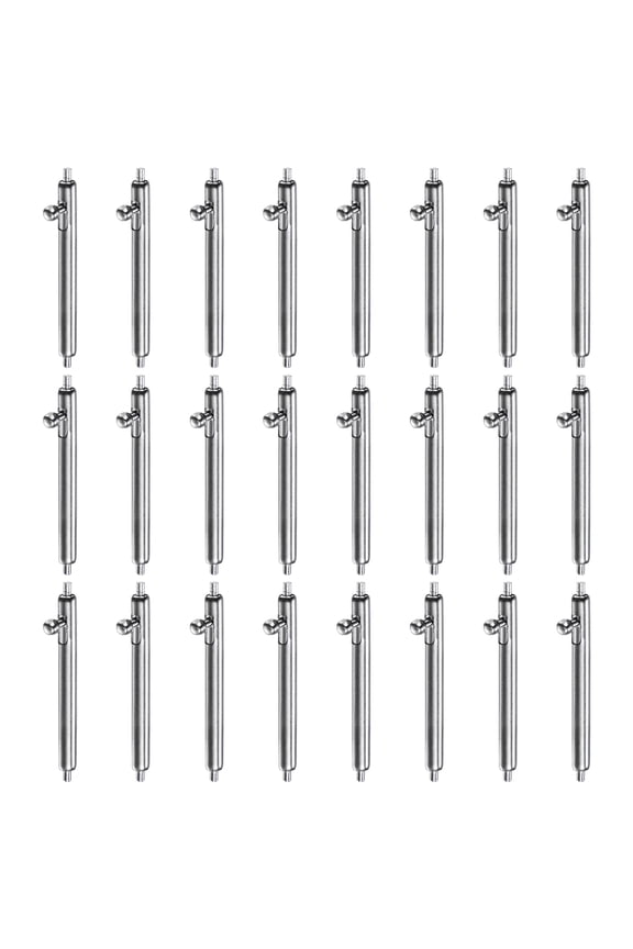 24pcs 17mm Quick Release Spring Bar 1.8mm Diameter Stainless Steel Watch Pins