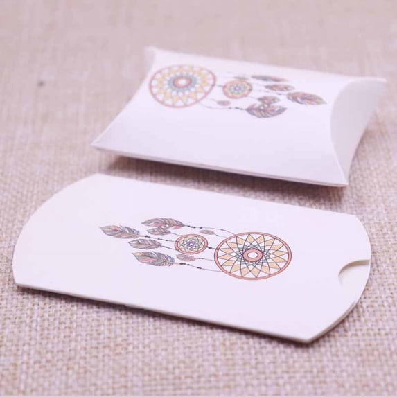 24pcs/1lot 2*5.5*8cm Pillow box with 5*4cm inner card Jewelry&Necklace&Earring DIsplay&Packaging Box Wedding Gift box White-Dr2 12box12necklace card
