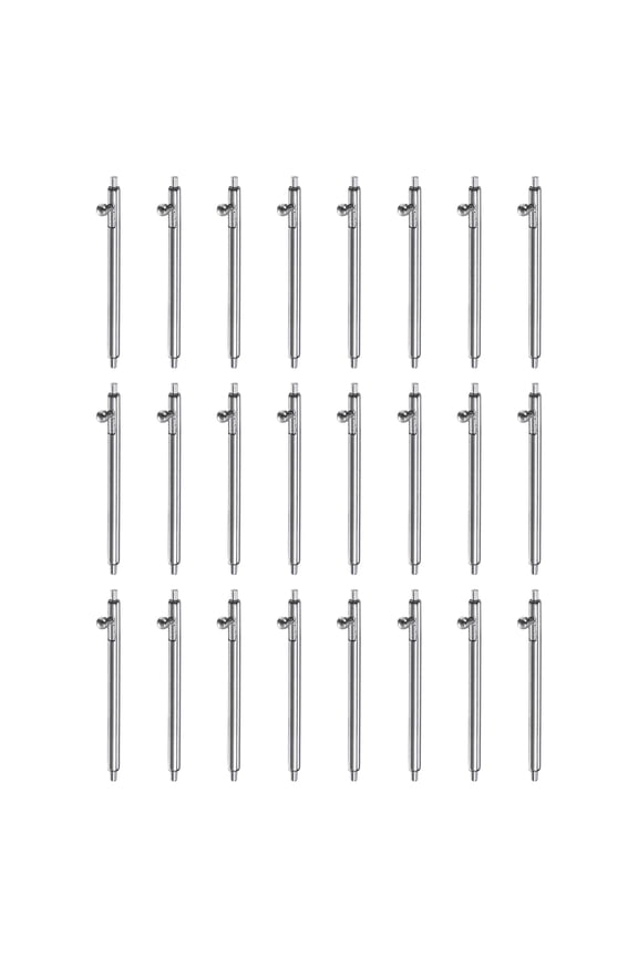 24pcs 20mm Quick Release Spring Bar 1.5mm Diameter Stainless Steel Watch Pins