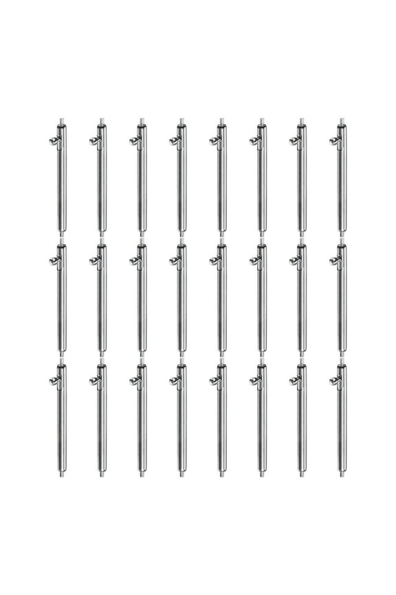 24pcs 20mm Quick Release Spring Bar 1.8mm Diameter Stainless Steel Watch Pins