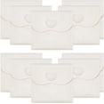 thumbnail image 1 of 24pcs 24 Pcs Velvet Jewelry Pouches with Snap Button White Velvet Jewelry Storage Bags 2.64x2.76x0.37 Inch, 1 of 8