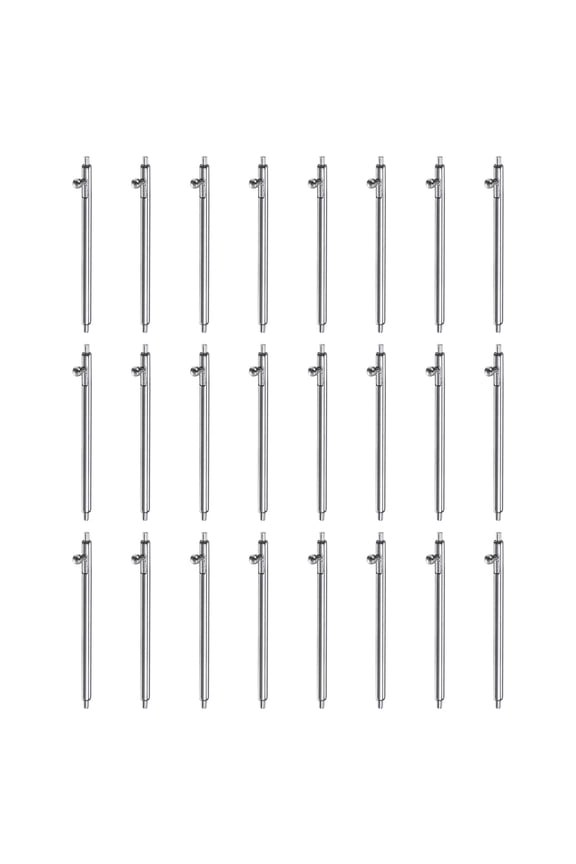 24pcs 24mm Quick Release Spring Bar 1.5mm Diameter Stainless Steel Watch Pins