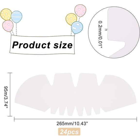 24pcs 24pcs Plastic Hat Shaper Hat Inner Support (Clear 10.4x3.7 inch) Baseball Cap Stiffener Crown Hat Shaper Padding Hat Stretcher Flex Fit for Ball Caps Form & Snapback Support