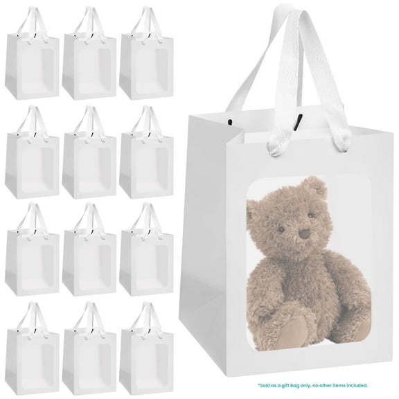 24pcs 5.9in x 3.9in x 7.9in gift packaging bags, shopping bags, bulk, retail packaging bags, suitable for business, craft groceries, boutiques, party gifts, weddings, festivals gift packaging bags.