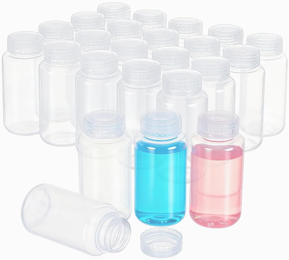 24pcs 8oz 250ml Plastic Sample Bottles Reagent Bottle Water Sample ...