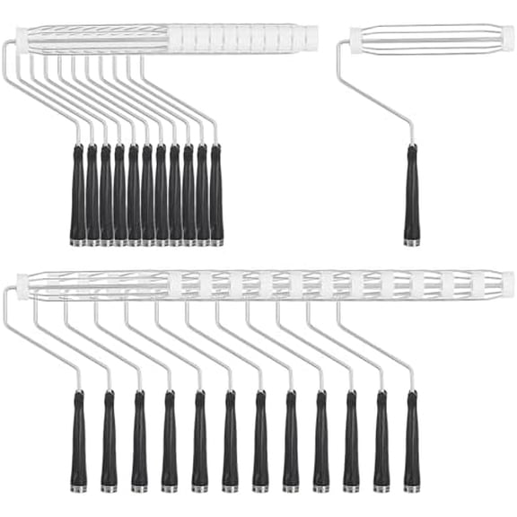 24pcs 9 Inch Paint Roller Painting Roller Frame,5 Wire Brush Supplies with Paint Roller Handle for Wall House Home Repair Tools$$Tools & Hardware Other