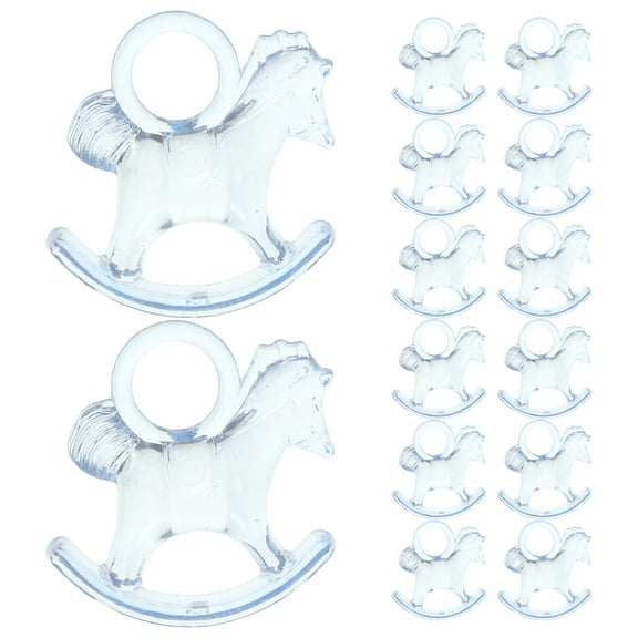 24pcs Acrylic Baby Shower Charm Game Party Decoration Favors For Boy Or Girl Baby Shower Gender Reveals And Party Decorations