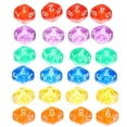 24pcs Acrylic Dice Set Math Toys Dice Table Games Playthings 10 Sided