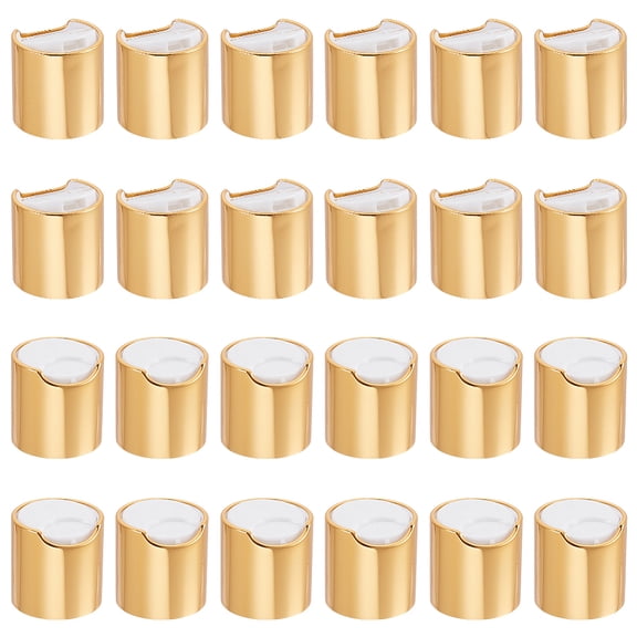 24pcs Aluminum Thread Cap for Bottle Golden 27.5x28mm