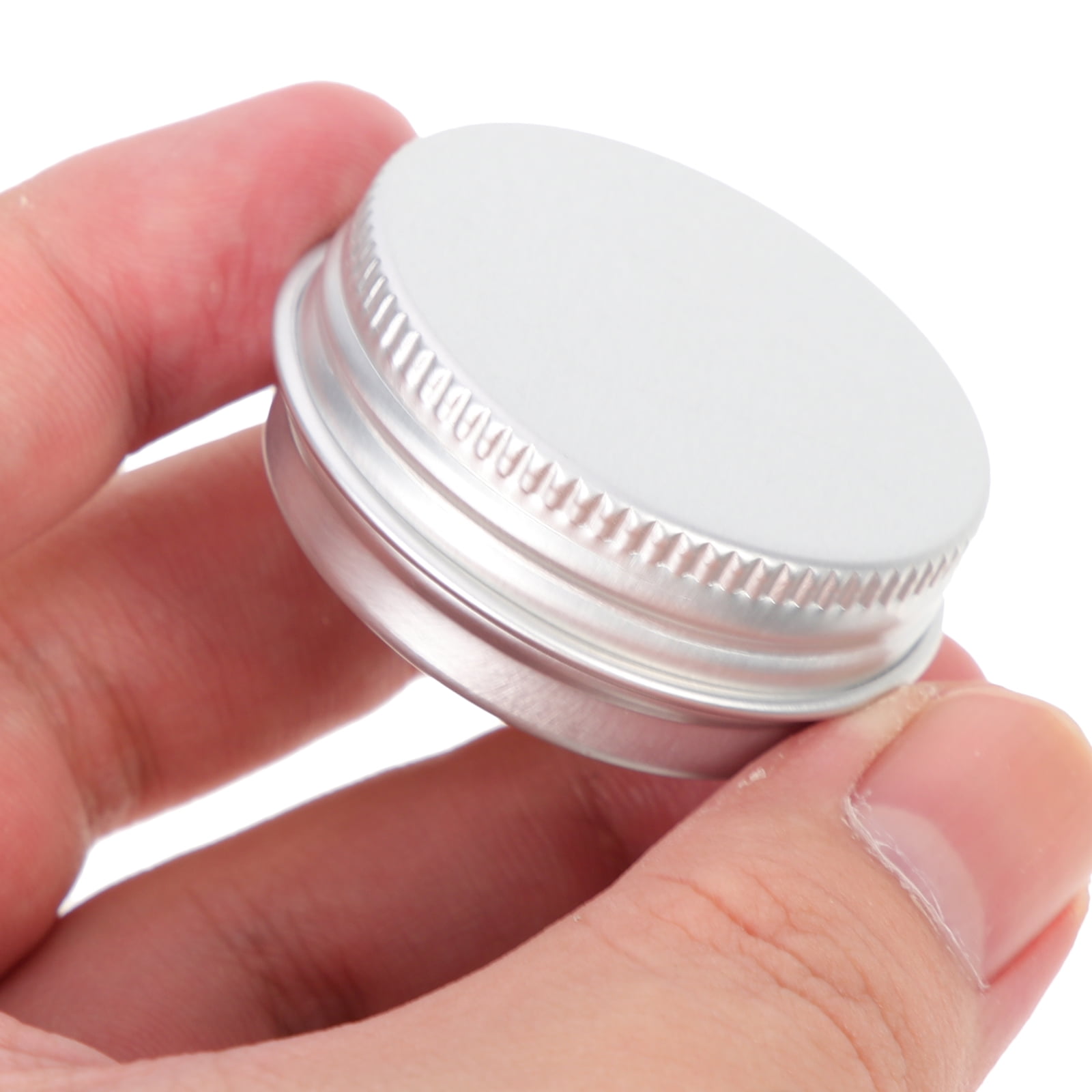 24pcs Aluminum Tin Cans Metal Round Tins Containers Screw Lid Small Empty Jars