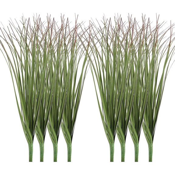 24pcs Artificial Grass Plants,9.84" Faux Shrubs Wheat Grass Greenery Stems Fake Plants for Indoor Outdoor Home Decoration