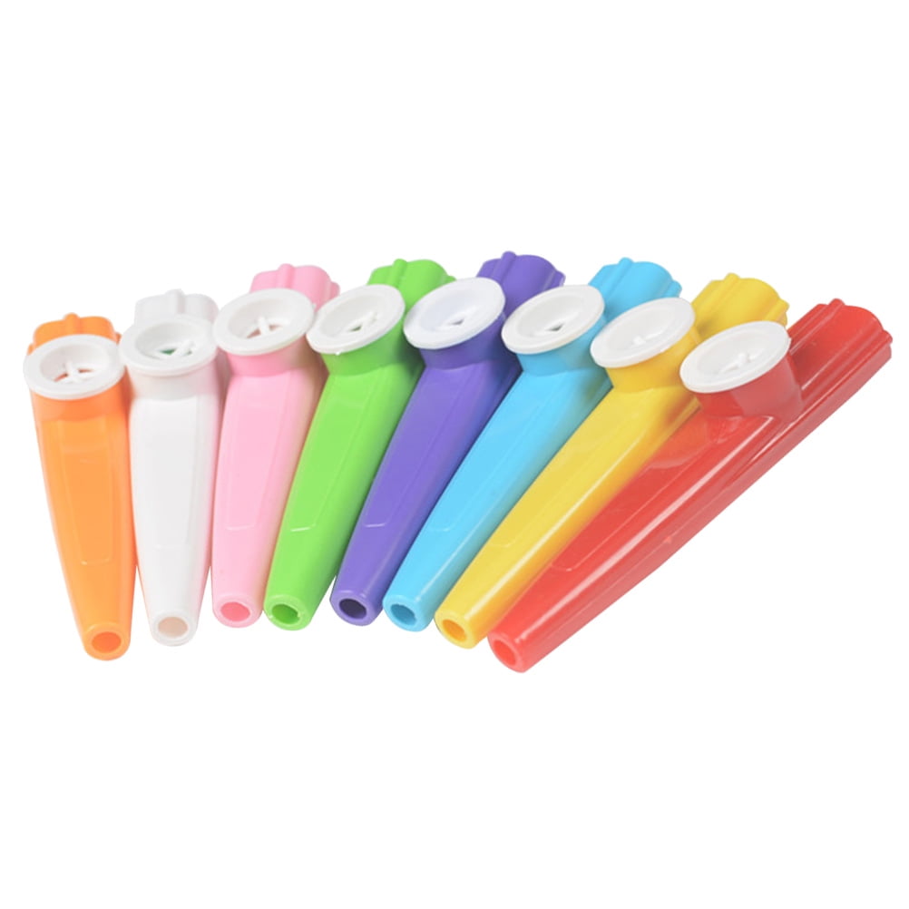 24pcs Assorted Colors Plastic Kazoos Kids Preschool Educational Toys Flutes Musical Instruments