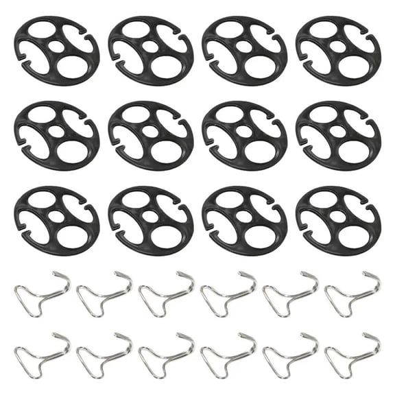 24pcs Automotive Seat Cover Fasteners Chuck and Hook for Reinforce Cushions Easy Installation