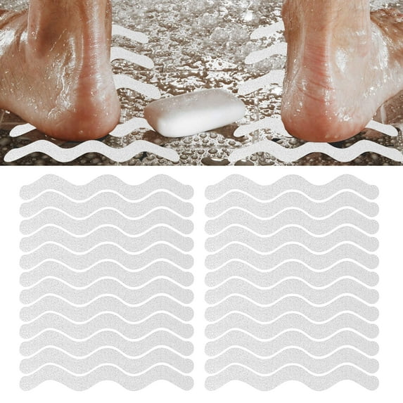 24pcs Bathtub Stickers Non-Slip, EEEkit Shower Safety Adhesive Shower Strips for Bath Tub Stais Boat
