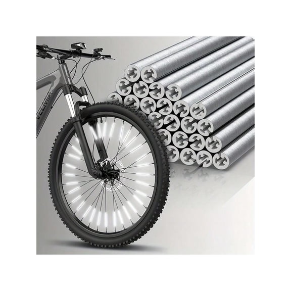 24pcs Bicycle Spoke Reflector 360 Visibility Bicycle Spoke Reflector Waterproof Bicycle Reflector Clip Warning Spoke Light Cover Suitable For Bicycles Motorcyc