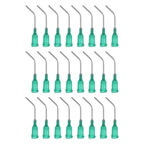 Nivo Industries Pre-Bent Dispensing Tips – 18 Gauge, Pink, 100-Piece Pack For Precision Application