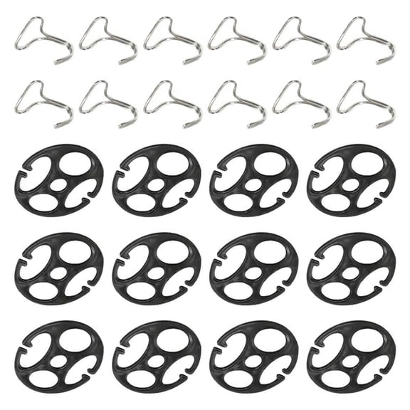 24pcs Car Seat Cover Fasteners Chuck and Locking Clip for Reinforce Cushions Automotive Seat Cover Plate Metal Hook
