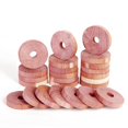 24pcs Cedar Rings For Hangers, Cedar Block For Clothes Storage Natural