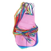 24pcs Childrens Artists Aprons Non-woven Fabric Disposable Painting Aprons for Class Crafts Art Painting Activities