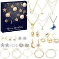 thumbnail image 1 of 24pcs Christmas Advent Calendar 2025 Bracelet Set for Christmas Countdown Advent Calendar Charm Bracelets 24 Days DIY Christmas Bracelets Set 22 Charm Beads and 2 Bracelets, 1 of 8