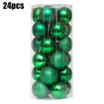 thumbnail image 1 of 24pcs Christmas Ball Baubles,1.2 inches Shatterproof Plastic Hanging Balls Pendant,Christmas Ball Baubles Set for Holiday Party Xmas Tree Decoration and Wedding Decorations, 1 of 9
