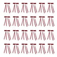 24pcs Christmas Bows 6 X 9.8 Inch Vintage Ribbon Bows For Wreaths