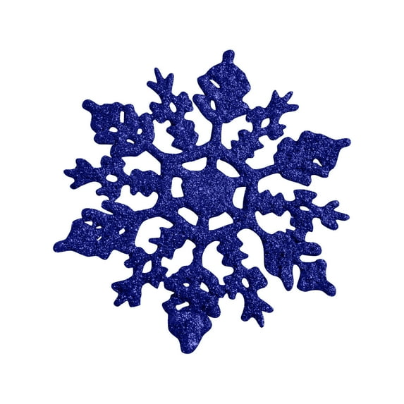 24pcs Christmas Silver Snowflake Ornaments Plastic Glitter Snow Flakes Ornaments for Winter Christmas Tree Decorations Size Varies Craft Snowflakes