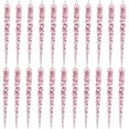 thumbnail image 1 of 24pcs Christmas Tree Decoration Crystal Ornaments Hanging Acrylic  Icicles Drop Ornaments for Christmas Tree Winter New Year Party Supplies,  Pink, 1 of 8