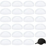 24pcs Clear Plastic Cap Insert Shaper - Baseball Cap Golf Hat Support Holder Clear DIY