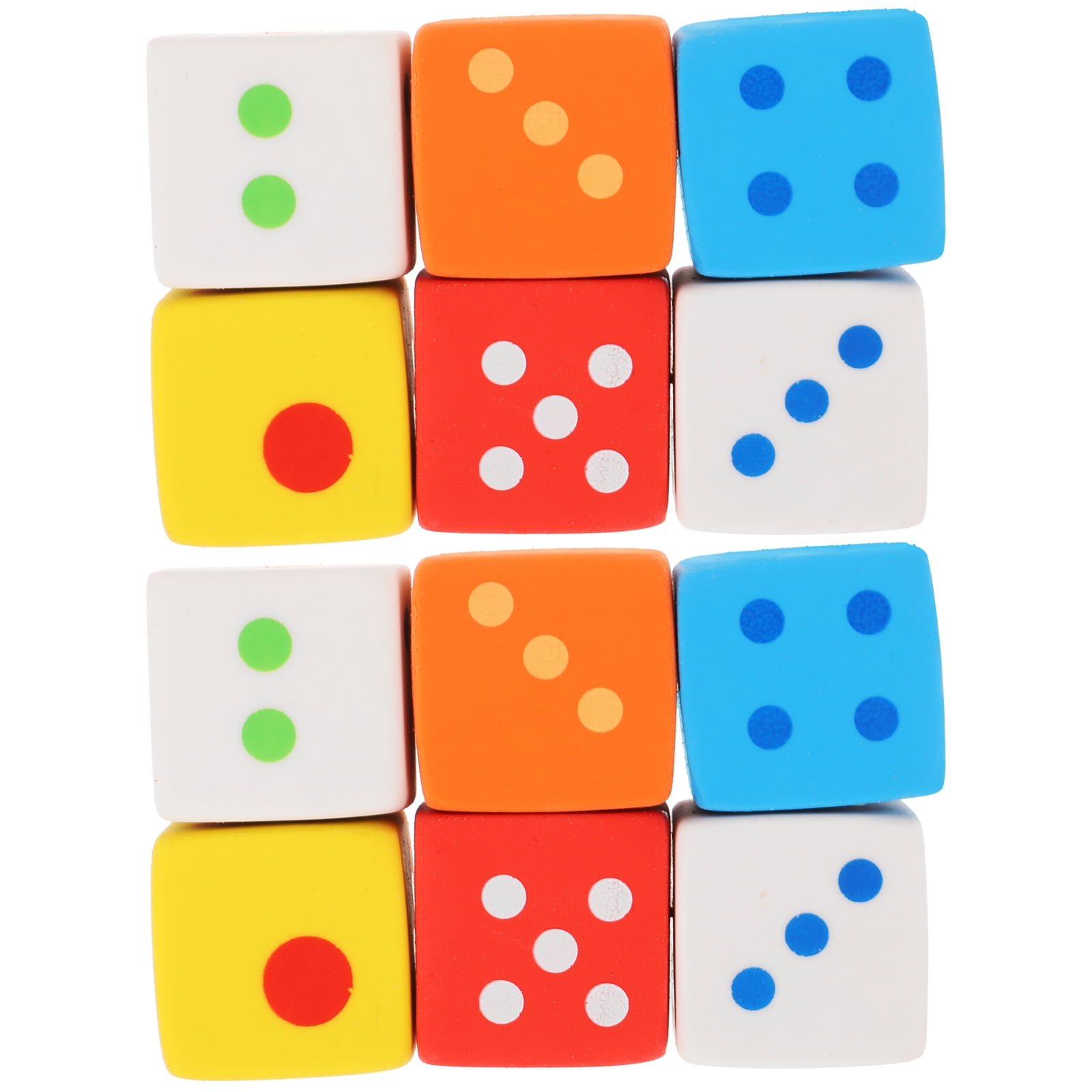 24pcs Creative Dice Shape Eraser Cartoon Kids Eraser Easy to Remove