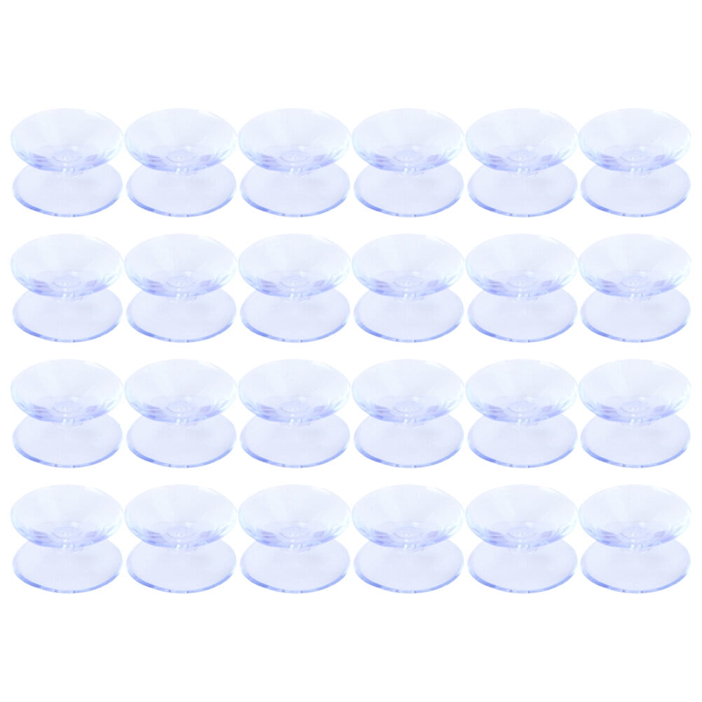 24pcs Double Sided Suction Cups Glass Tabletop Bumpers Glass Tabletop