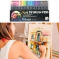 thumbnail image 1 of 24pcs Dual Brush Marker Pens, Art Markers with Fine and Brush Tip Coloring Markers for Adults, Marker for Journaling Calligraphy Drawing Sketching Doodling Illustrating, 1 of 6