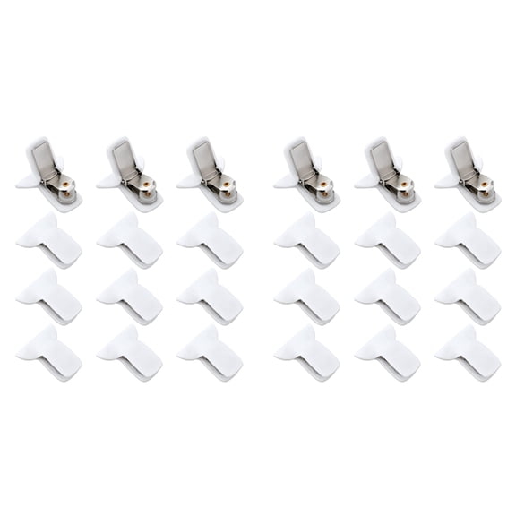24pcs Duvet Clips for Comforter Inside, Strong Holder Blanket Quilt Fasteners Foam Metal Padded Duvet Cover Clips