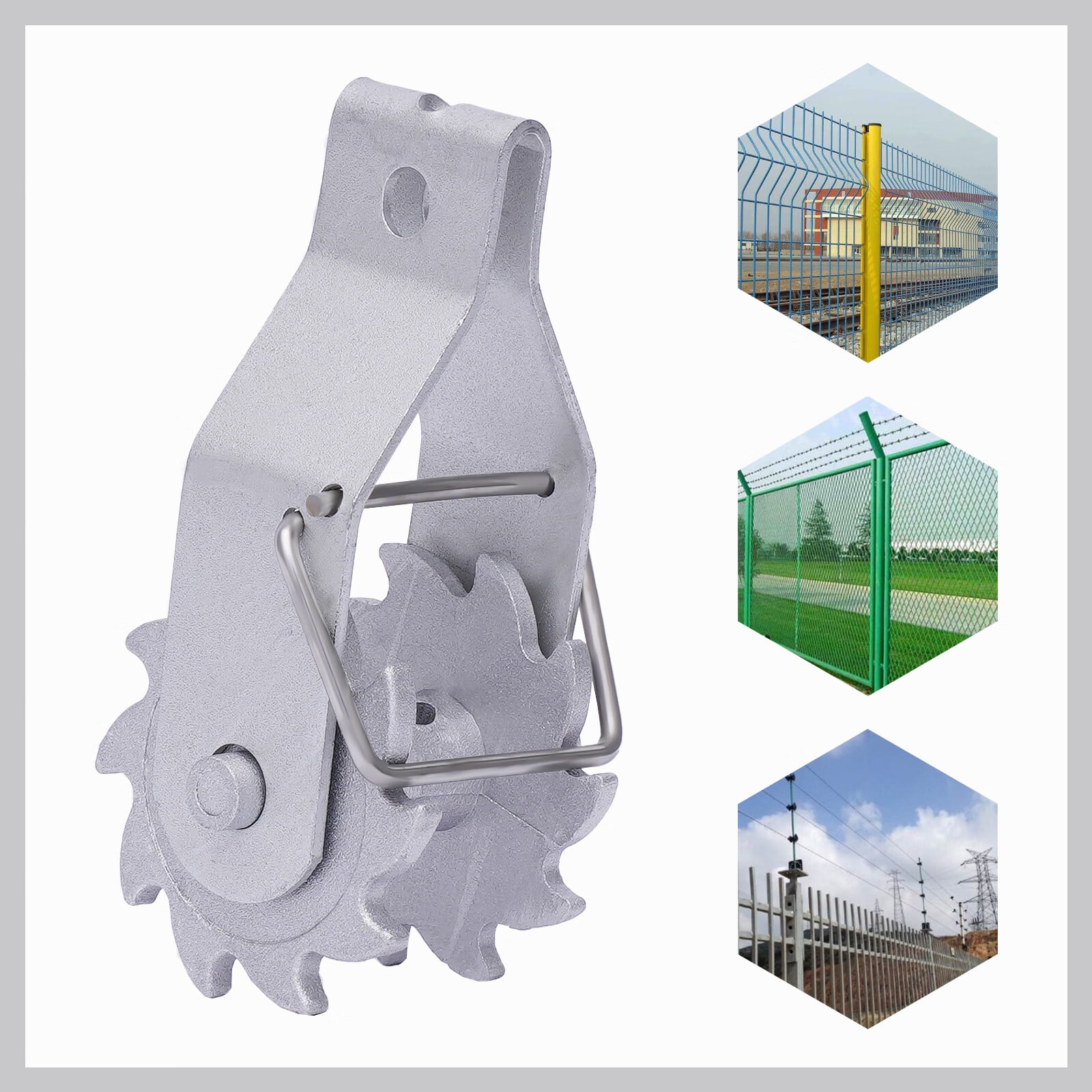 24pcs Electric Fence Wire Tensioner Inline Ratchet Strainer Tightener Wire Tensioner for Farm