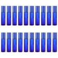 thumbnail image 1 of Luxshiny Roller Bottles Blue Glass Steel Ball 24Pcs 3.6X0.6X0.6In, 1 of 7