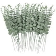 thumbnail image 1 of 24pcs Eucalyptus Stems Decor Artificial Eucalyptus Leaves Faux Greenery Branches for Wedding Centerpiece Flower Floral Arrangement Farmhouse Home Decoration A, 1 of 4