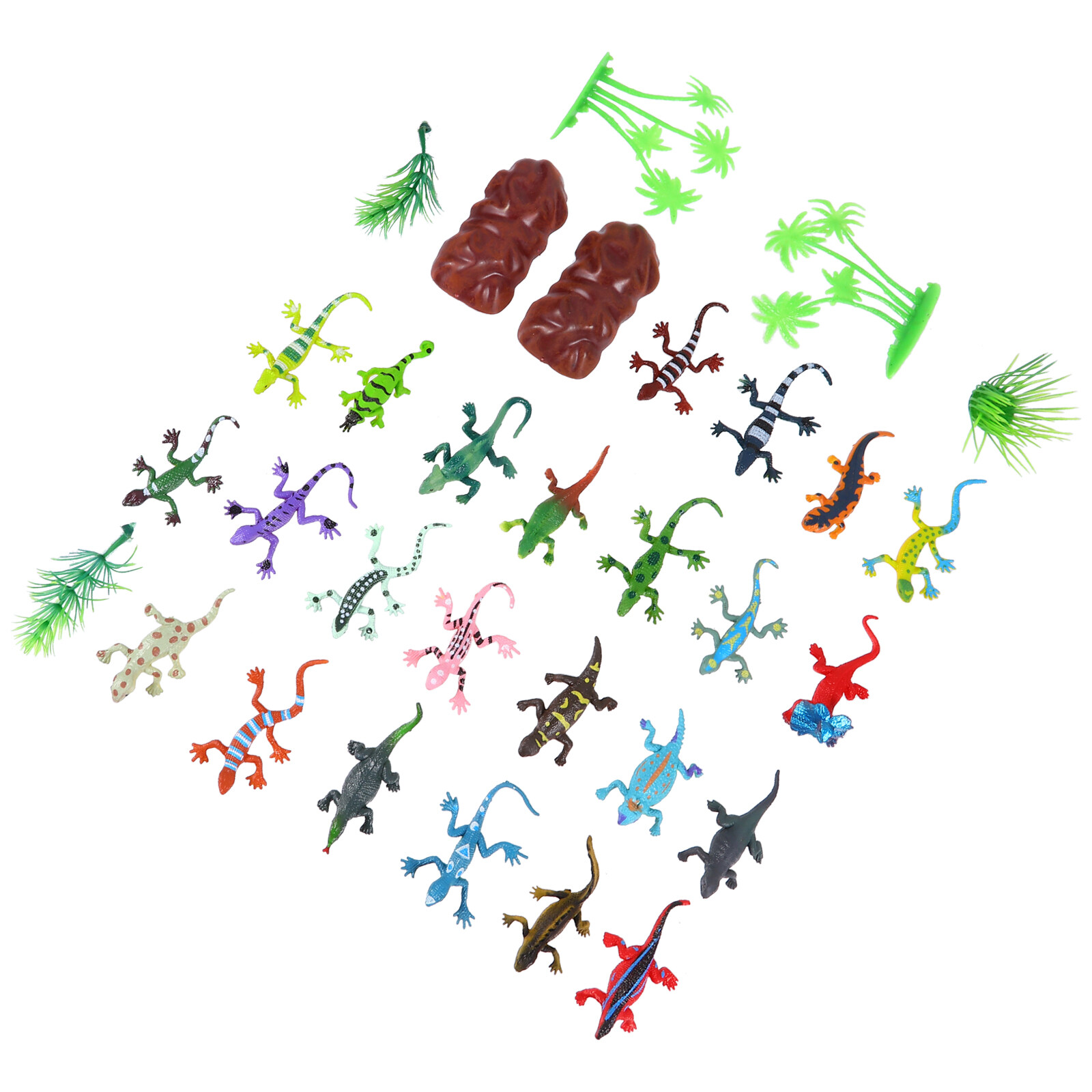 24pcs Fake Lizard Toy Lizard Playthings Lizard Model Toy Educational