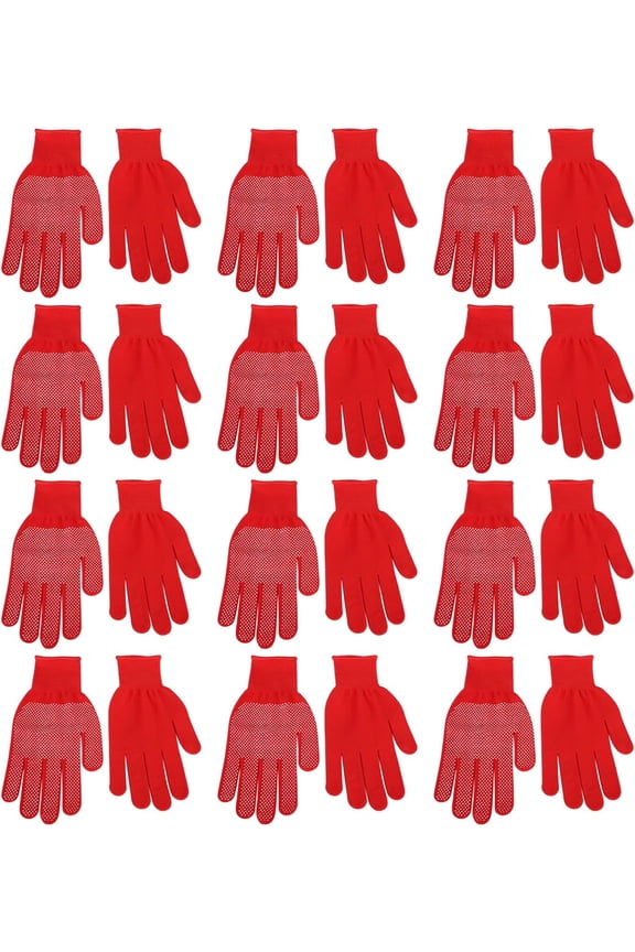 24pcs Fashion Breathable Gloves Unisex Working Presentation Gloves Washable For Polices Driver Waiters Breathable