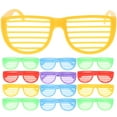 24pcs Fashion Plastic Shutter Shades Glasses Sunglasses Eyewear