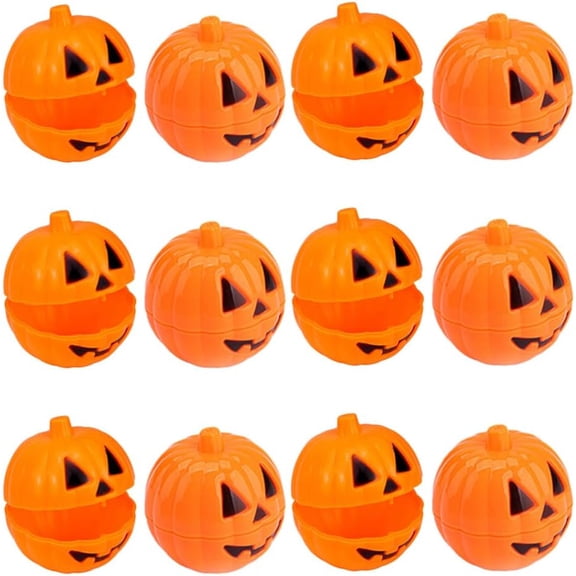 24pcs Fillable Pumpkin Candy Holders for Halloween Treats Pumpkin Boxes for Trick-treat Vibrant Storage Containers for Party Favors and Decorations