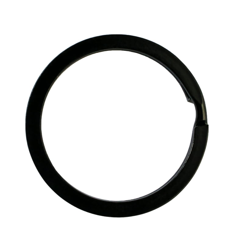 IJK2019 10/pcs Chape Wholesale Four Colors Stainless Steel Simple Key Ring  Round Shape Split Key Chain