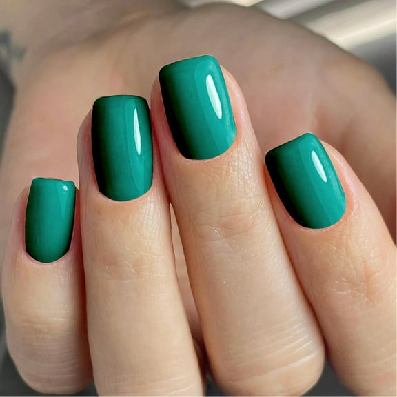 24pcs French Artificial Nails Square Shape With Glossy Finish False Nails on Nails Comfortable And Easy To Remove