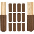 thumbnail image 1 of 24pcs Furniture Leg Socks Knitted Chair Leg Floor Protectors Non Slip Furniture Booties Thickening Table Feet Covers Chair Caps (24Pcs Brown), 1 of 7